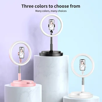 10.2 Inch 26cm USB 3 Modes LED Selfie Ring Light Telescopic Fill Light Photography Vlogging Video Light Foldable Desktop Holder
10.2 Inch 26cm USB 3 Modes LED Selfie Ring Light Telescopic Fill Light Photography Vlogging Video Light Foldable Desktop Holder