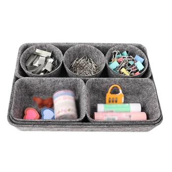 8PCS Felt Storage Box Candy Key Storage Basket Folding Drawer Partition Storage Box Desktop Home Office Storage Supplies 1
8PCS Felt Storage Box Candy Key Storage Basket Folding Drawer Partition Storage Box Desktop Home Office Storage Supplies 1