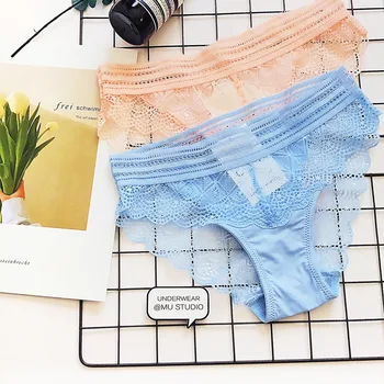 ECTUSAMAT South Korea sweet lovely solid color ice milk silk transparent sexy lace ladies waist briefs
ECTUSAMAT South Korea sweet lovely solid color ice milk silk transparent sexy lace ladies waist briefs