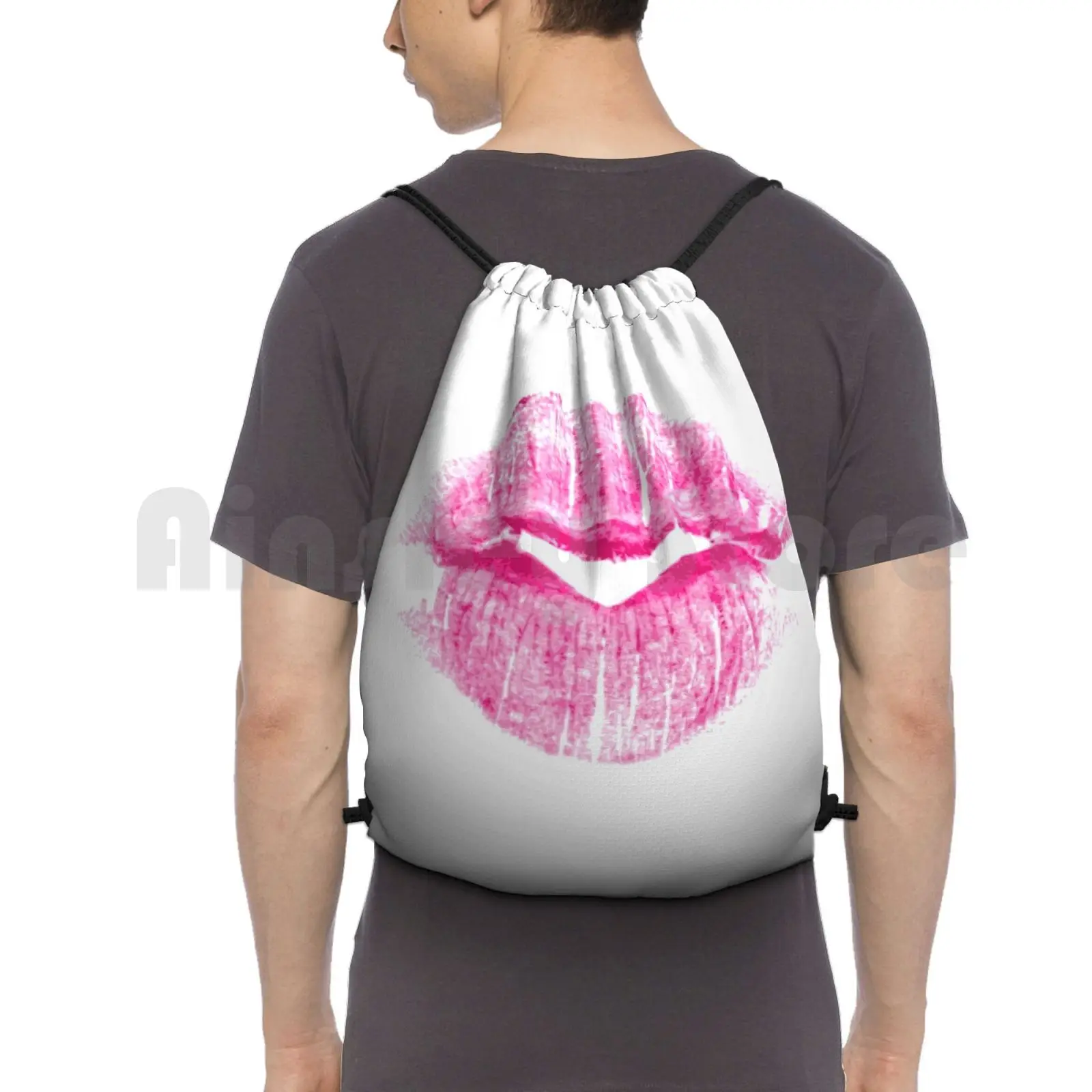 Big Pink Lipstick Imprint Backpack Drawstring Bag Riding Climbing Gym Bag Kiss Lipstick Lip Pink Smooch Imprint Trace Stamp
Big Pink Lipstick Imprint Backpack Drawstring Bag Riding Climbing Gym Bag Kiss Lipstick Lip Pink Smooch Imprint Trace Stamp