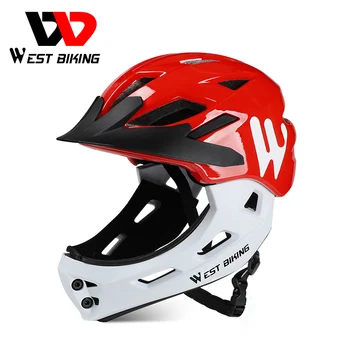 WEST BIKING Kids Cycling Helmet 2 In 1Full Covered Protective Hat Detachable Adjustable Size Children Sports MTB Bike Helmet
WEST BIKING Kids Cycling Helmet 2 In 1Full Covered Protective Hat Detachable Adjustable Size Children Sports MTB Bike Helmet