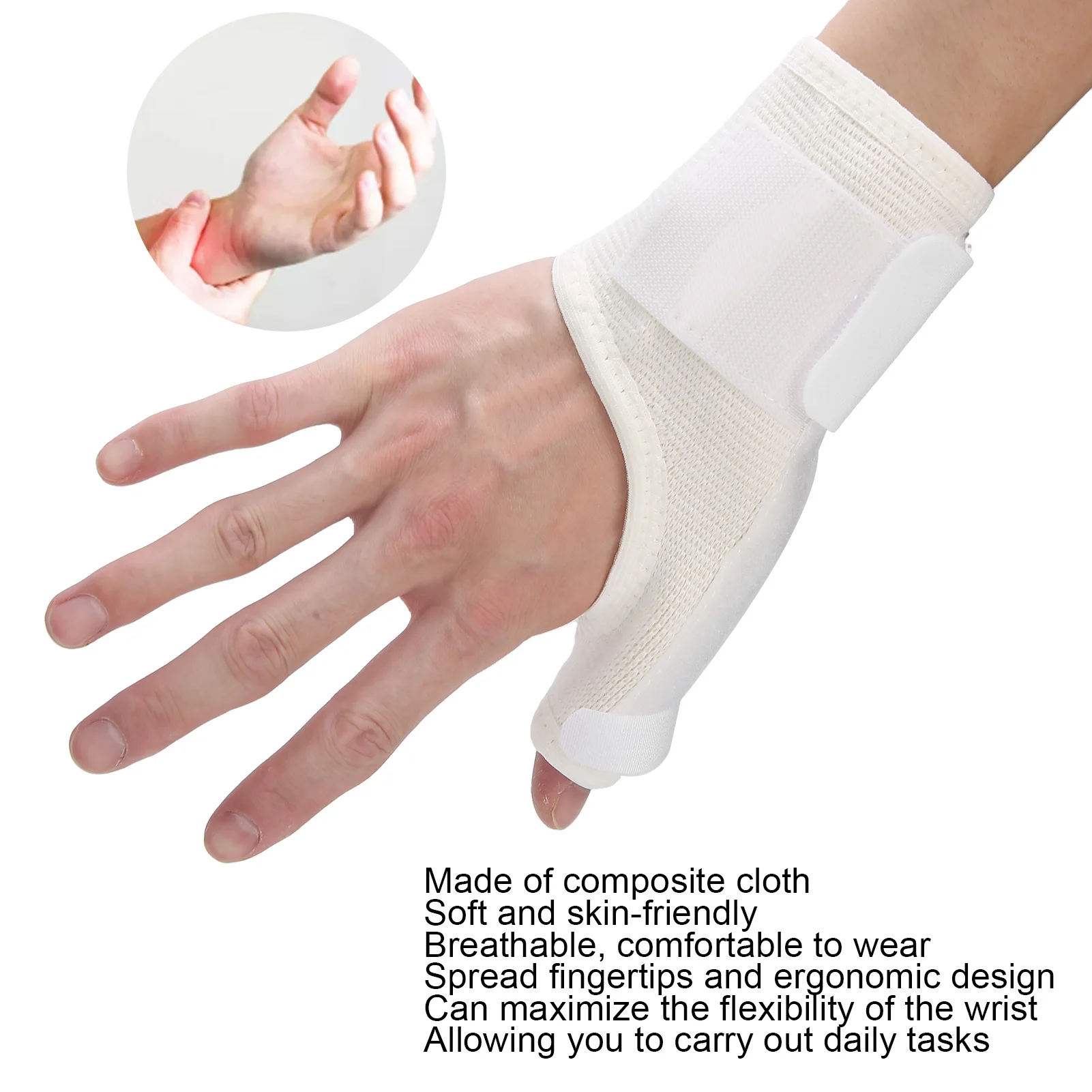 1Pcs Medical Thumb Wrist Support Protector Aluminum Splint Stabiliser Carpal Tunnel Arthritis Sprain Fasciitis Pain Relief Brace
1Pcs Medical Thumb Wrist Support Protector Aluminum Splint Stabiliser Carpal Tunnel Arthritis Sprain Fasciitis Pain Relief Brace
