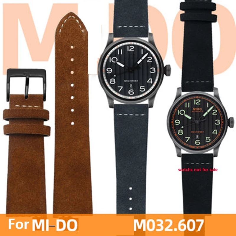 Men's Genuine Leather Strap Frosted Flip Fur Fitting for Mi-do Helmsman Series M032607 Watch Chain Waterproof Quick Release
Men's Genuine Leather Strap Frosted Flip Fur Fitting for Mi-do Helmsman Series M032607 Watch Chain Waterproof Quick Release
