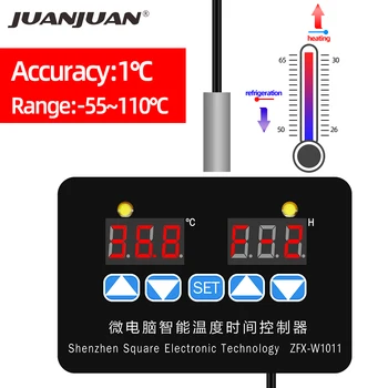 Microcomputer Temperature Controller ZFX-W1011 Thermostat Intelligent Time Controller Adjustable Electronic Temp 12V 24V 220V
Microcomputer Temperature Controller ZFX-W1011 Thermostat Intelligent Time Controller Adjustable Electronic Temp 12V 24V 220V