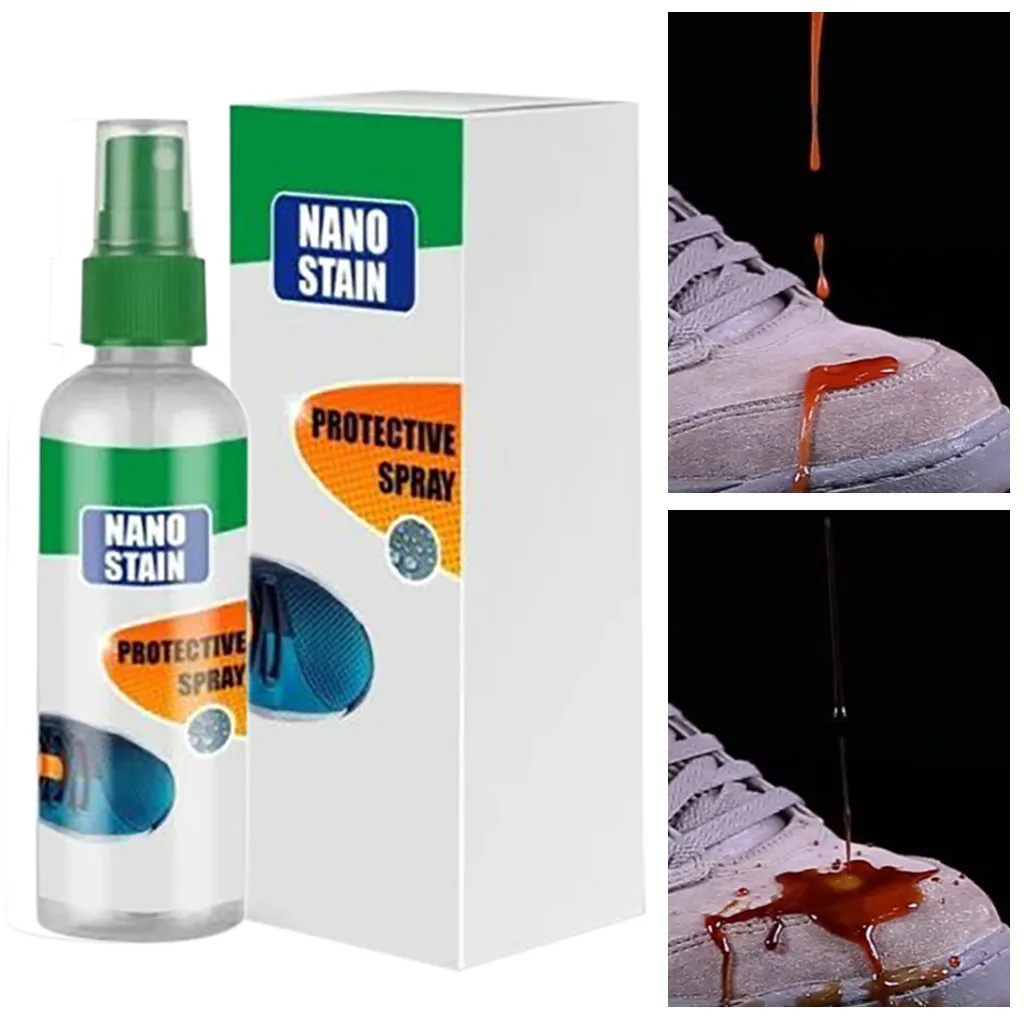 100 ML Multi-Purposes Stain Protector Spray Waterproof Nano Stain-Proof Detergent Long Lasting Durable Clothes Shoes Cleaner
100 ML Multi-Purposes Stain Protector Spray Waterproof Nano Stain-Proof Detergent Long Lasting Durable Clothes Shoes Cleaner