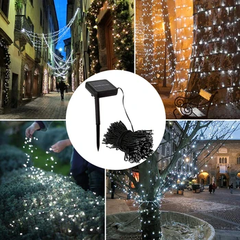 100 LED Solar Strip Light IP65 Home Garden Copper Wire Light String Fairy Outdoor Solar Powered Christmas Party Decor 
100 LED Solar Strip Light IP65 Home Garden Copper Wire Light String Fairy Outdoor Solar Powered Christmas Party Decor