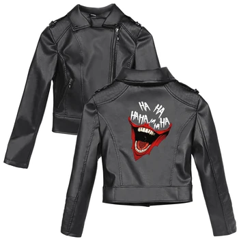 2D haha joker new desighs printed PU Leather Jackets for Women cool Streetwear 2019 hot sales Leather Brand Coat Plus size
2D haha joker new desighs printed PU Leather Jackets for Women cool Streetwear 2019 hot sales Leather Brand Coat Plus size