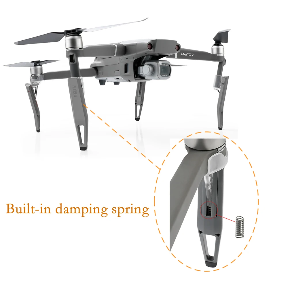 Heighten Landing Gear Built-in Damping Spring for DJI MAVIC 2 Drone Damping Heightened Landing Heighten 3-7CM Drone Accessories
Heighten Landing Gear Built-in Damping Spring for DJI MAVIC 2 Drone Damping Heightened Landing Heighten 3-7CM Drone Accessories