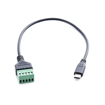 NCHTEK USB 2.0 Type-C Male to 5 Pin/Way Female Bolt Screw Shield Terminals Pluggable Type Adapter Cable/10PCS
NCHTEK USB 2.0 Type-C Male to 5 Pin/Way Female Bolt Screw Shield Terminals Pluggable Type Adapter Cable/10PCS