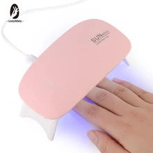 UV ランプネイルドライヤー 6 ワットランプマニキュア機ミニポータブルネイルランプ USB ジェルネイルポリッシュジェルソークオフワニス(China)