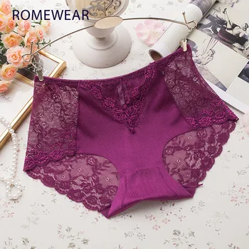 Women Seamless Lace Panties Solid Cotton Mid Waist Underwear Briefs Sexy Transparent Lace Tanga Breathable panty 3pcs/lot ROSI
Women Seamless Lace Panties Solid Cotton Mid Waist Underwear Briefs Sexy Transparent Lace Tanga Breathable panty 3pcs/lot ROSI