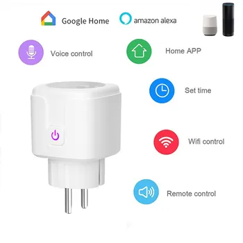Tuya EU 16A WiFi socket temperature 110V 220V Tuya smart plug power Smartlife Alexa Google home Time function
Tuya EU 16A WiFi socket temperature 110V 220V Tuya smart plug power Smartlife Alexa Google home Time function