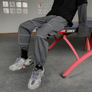 2019 Autumn And Winter New Youth Popular Sports Loose Straight Beam Foot Luminous Fashion Casual Pants Black / Dark Gray
2019 Autumn And Winter New Youth Popular Sports Loose Straight Beam Foot Luminous Fashion Casual Pants Black / Dark Gray