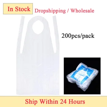 200pcs Unisex Disposable Aprons Cooking Painting Waterproof Oil Proof Plastic Apron Women Men Party Apron Kitchen Cooking Apron
200pcs Unisex Disposable Aprons Cooking Painting Waterproof Oil Proof Plastic Apron Women Men Party Apron Kitchen Cooking Apron