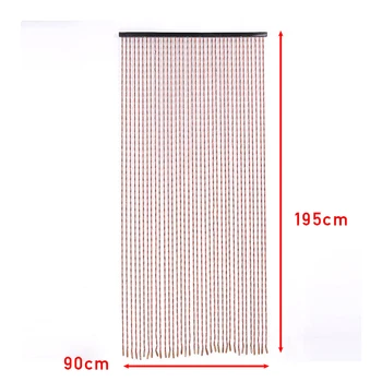 90x195cm 36 Line Wooden Beads Curtain Fly Screen Handmade String Beans Blinds Transfer Bead Curtain For Bedroom Balcony Window
90x195cm 36 Line Wooden Beads Curtain Fly Screen Handmade String Beans Blinds Transfer Bead Curtain For Bedroom Balcony Window