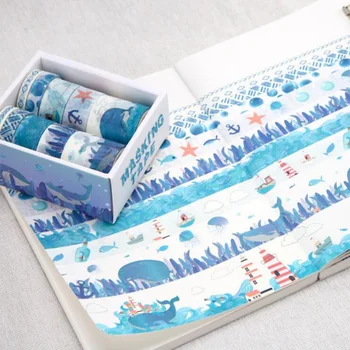 10pcs/pack Ocean Adhesive Tape Creative Lighthouse Whale Photo album notebook DIY Decorative Tape Student gifts.
10pcs/pack Ocean Adhesive Tape Creative Lighthouse Whale Photo album notebook DIY Decorative Tape Student gifts.