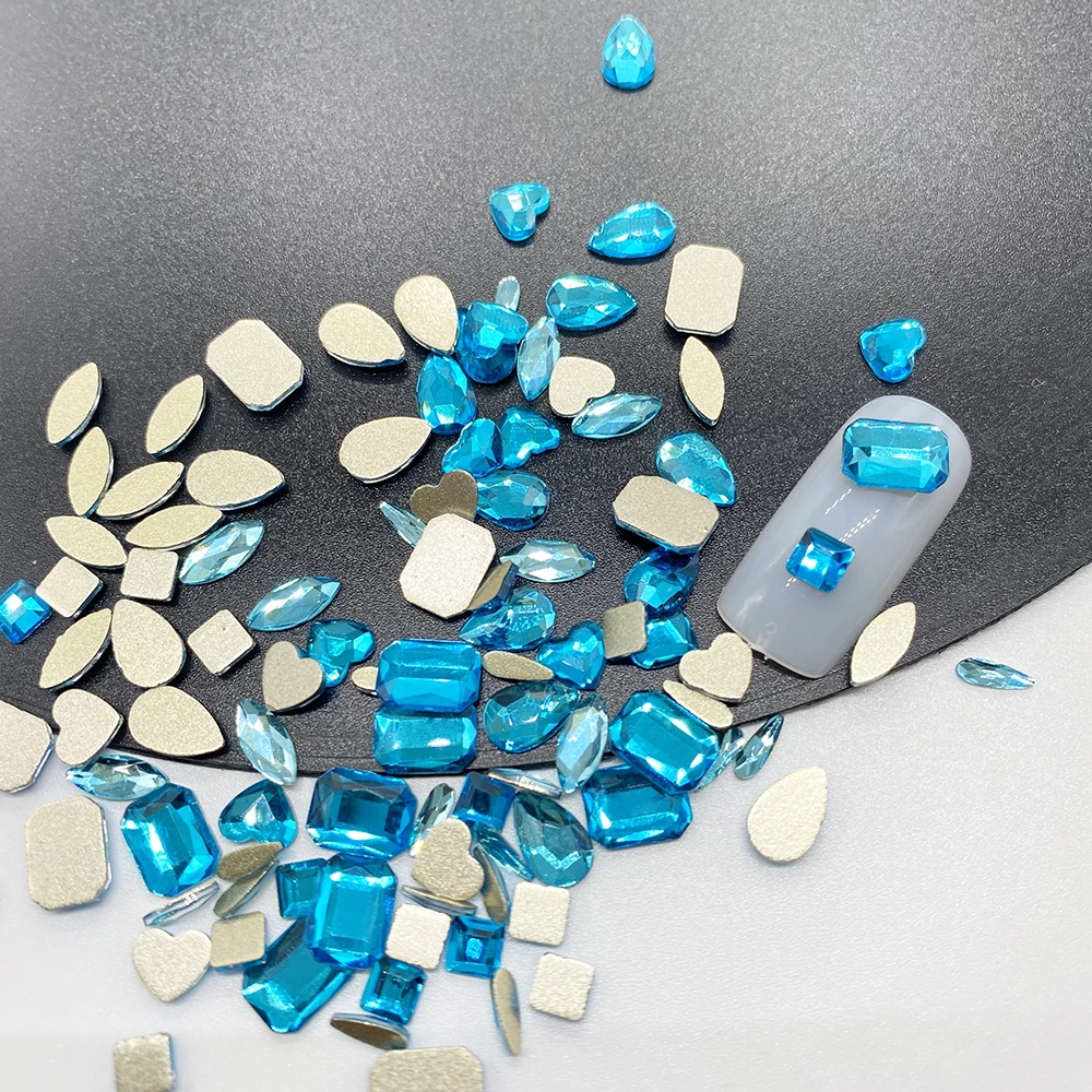 YanRuo 6A Crystal Mix Aquamarine Color Popularly Jewelry Rhinestones Flatback Manicure 3D Diamond Design Nails DIY Decorations
YanRuo 6A Crystal Mix Aquamarine Color Popularly Jewelry Rhinestones Flatback Manicure 3D Diamond Design Nails DIY Decorations