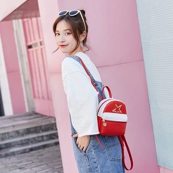 Small Female Backpack Fashion Women's PU Leather Star Pattern Simple Elegant For Teenage Girls Cute Mini Backpack School Bag
Small Female Backpack Fashion Women's PU Leather Star Pattern Simple Elegant For Teenage Girls Cute Mini Backpack School Bag