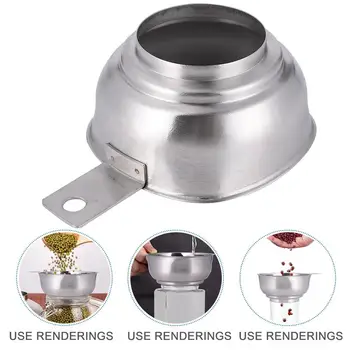 1pc Wide Mouth Funnel Large Diameter Oil Leakage Jam Funnel With Handle Stainless Steel Square Gadget For Kitchen Restaurant
1pc Wide Mouth Funnel Large Diameter Oil Leakage Jam Funnel With Handle Stainless Steel Square Gadget For Kitchen Restaurant