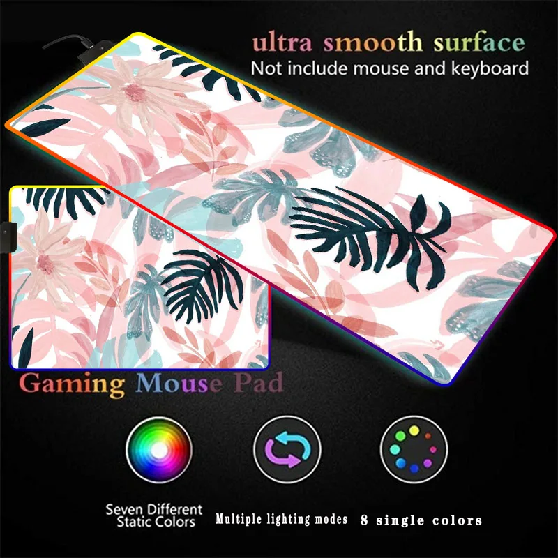 Banana Leaf RGB Luminous Gaming Mouse Pad Oversized Glowing USB LED Extended Keyboard Rubber Mat XXL Gamer Computer Mousepad
Banana Leaf RGB Luminous Gaming Mouse Pad Oversized Glowing USB LED Extended Keyboard Rubber Mat XXL Gamer Computer Mousepad