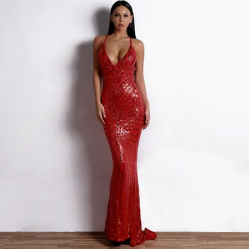 2019 Dress Sexy Celebrity Backless Spaghetti Strap Women Sleeveless Sequined V Neck Night Club Body con Party Dresses Wholesale 
2019 Dress Sexy Celebrity Backless Spaghetti Strap Women Sleeveless Sequined V Neck Night Club Body con Party Dresses Wholesale