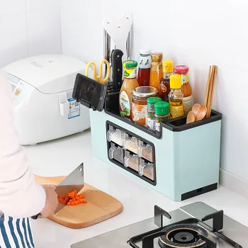 Organization Kitchen Supplies Set Multifunction Seasoning Box Rack Kitchen Storage Rack Condiment Bottles Storage Holders
Organization Kitchen Supplies Set Multifunction Seasoning Box Rack Kitchen Storage Rack Condiment Bottles Storage Holders