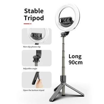 Portable 5 inch LED Selfie Ring Light Phone Photo Video Lamp with Bluetooth Shutter Remote Control For Live YouTube Fill Light
Portable 5 inch LED Selfie Ring Light Phone Photo Video Lamp with Bluetooth Shutter Remote Control For Live YouTube Fill Light