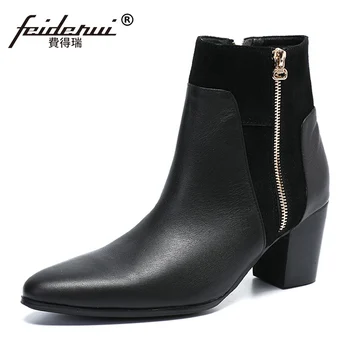 Plus Size New Handsome Man High Heels Pointed Toe Handmade Riding Shoes Genuine Leather Men's Motorcycle Club Ankle Boots SL669 
Plus Size New Handsome Man High Heels Pointed Toe Handmade Riding Shoes Genuine Leather Men's Motorcycle Club Ankle Boots SL669