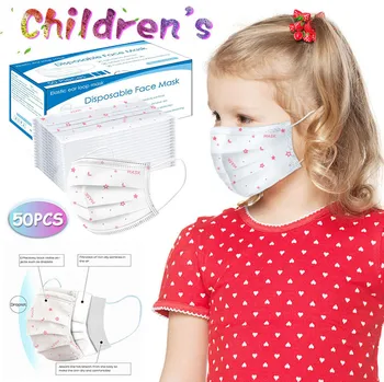 50PCS Kids Child Disposable Cartoon Mouth Mask 3 Layer Breathable Children's Non Wovens Mask Face Earloop Mask Mascarilla
50PCS Kids Child Disposable Cartoon Mouth Mask 3 Layer Breathable Children's Non Wovens Mask Face Earloop Mask Mascarilla