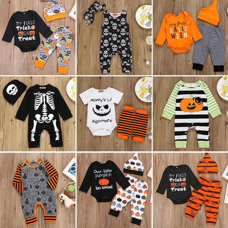 Baby Girl Halloween Outfit Baby Tracksuit Pumpkin T-Shirt+Striped Pant Flare Pants Outfit Set Clothes
Baby Girl Halloween Outfit Baby Tracksuit Pumpkin T-Shirt+Striped Pant Flare Pants Outfit Set Clothes