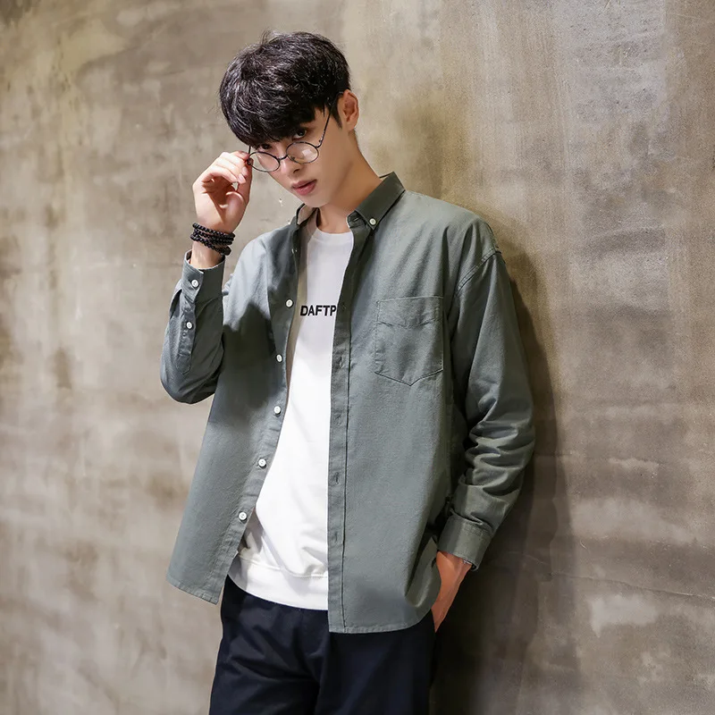 Men's Pure Cotton Japan Fashion Slim Fit Long Sleeve Casual Business Dress Men Oxford Male Shirts Camisas TS-427
Men's Pure Cotton Japan Fashion Slim Fit Long Sleeve Casual Business Dress Men Oxford Male Shirts Camisas TS-427