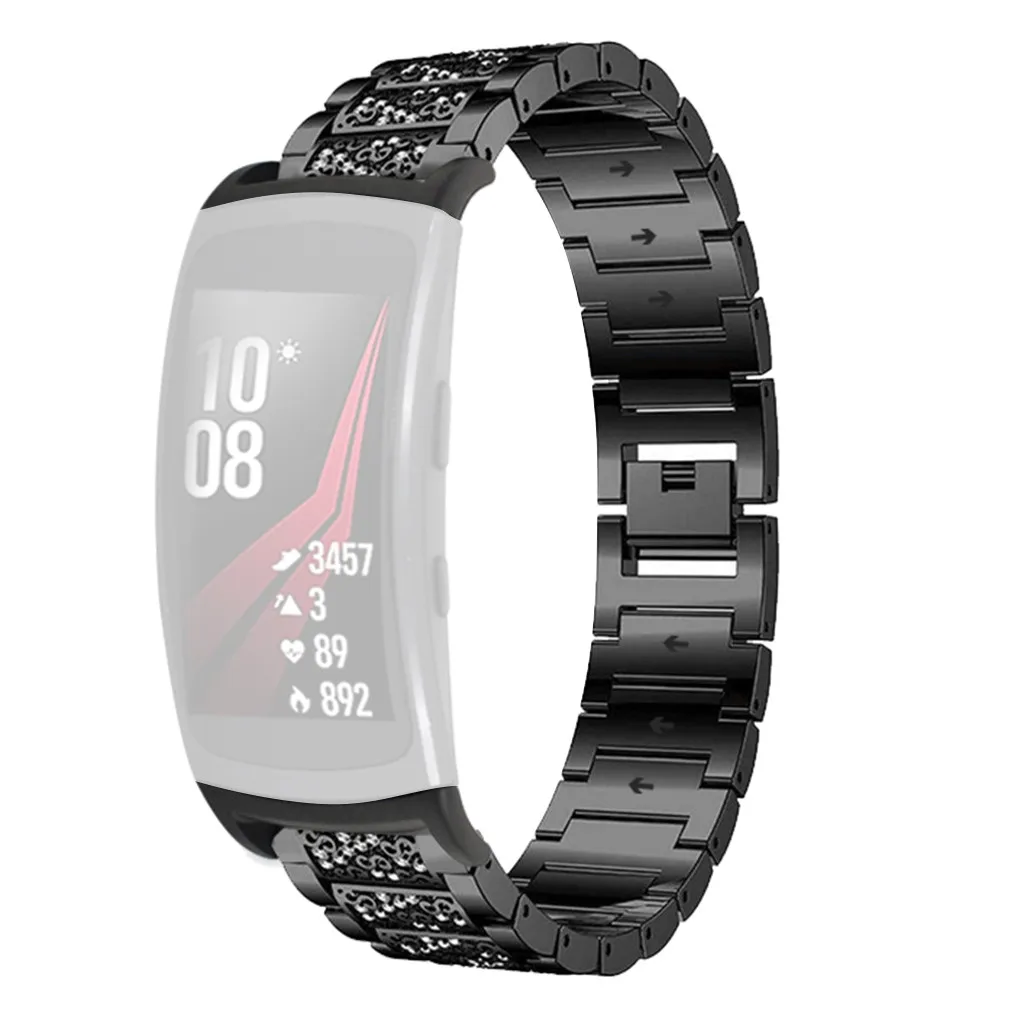 Ouhaobin ремешок для часов Samsung Gear Fit 2/ 2Pro 22 мм металлический сменный Браслет смарт