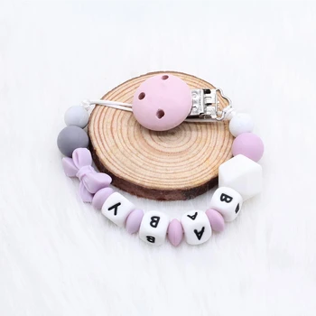 Customized Name Baby Pacifier Clips Wood Head Pacifier Holder Chain Silicone Beads Baby Teething Chain Nursery Toy Shower Gifts
Customized Name Baby Pacifier Clips Wood Head Pacifier Holder Chain Silicone Beads Baby Teething Chain Nursery Toy Shower Gifts