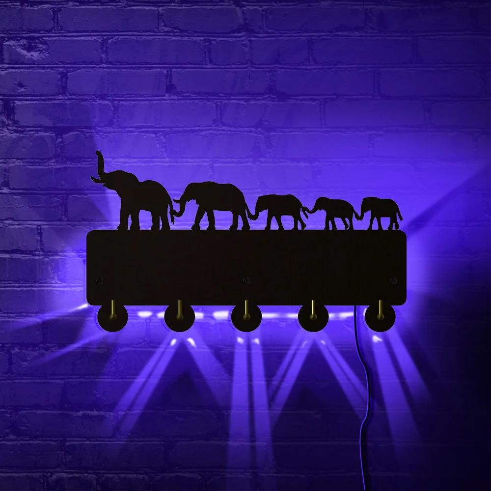 Elephant Family LED Lamp Hook Wall Door Clothes Coat Hat Hanger Kitchen Bathroom Bedroom Towel Hooks Wildlife Animals Key Holder
Elephant Family LED Lamp Hook Wall Door Clothes Coat Hat Hanger Kitchen Bathroom Bedroom Towel Hooks Wildlife Animals Key Holder