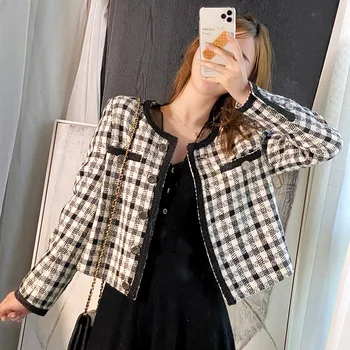 "an fei Ona" 20 Autumn Short-height INS British Black-and-White Thousands of Birds Tweed Graceful Coat
"an fei Ona" 20 Autumn Short-height INS British Black-and-White Thousands of Birds Tweed Graceful Coat
