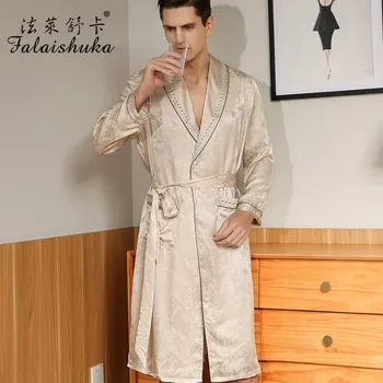 100% Silk Robes Sleepwear Homewear For Man Plus Size Long Sleeve Spring Autumn Bath Robes Male Sleepwears Home Wears
100% Silk Robes Sleepwear Homewear For Man Plus Size Long Sleeve Spring Autumn Bath Robes Male Sleepwears Home Wears
