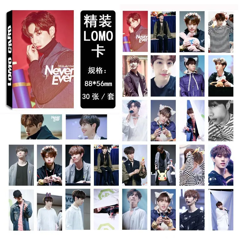 30 шт./компл. K-pop GOT7 photocard Mark Single 01 Модный высококачественный альбом Фотокарточка