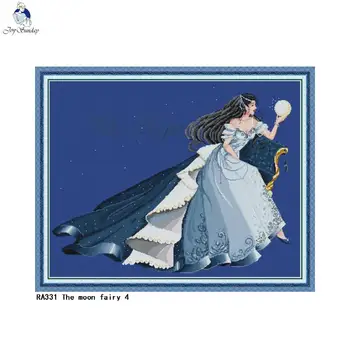 The moon fairy Patterns Cross Stitch 11CT Printed Fabric 14CT Counted Canvas DMC Embroidery Thread Sets Needlework Crafts
The moon fairy Patterns Cross Stitch 11CT Printed Fabric 14CT Counted Canvas DMC Embroidery Thread Sets Needlework Crafts