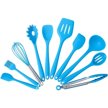 10 Pcs Heat Resistant Silicone Cookware Set Nonstick Cooking Tools Kitchen Baking Tool Kit Utensils Kitchen Accessories
10 Pcs Heat Resistant Silicone Cookware Set Nonstick Cooking Tools Kitchen Baking Tool Kit Utensils Kitchen Accessories