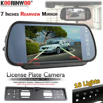 Koorinwoo Wireless Kit AHD 7" LCD car Mirror Monitor parking Player Car Europe License Plate Frame Night Vision Rearview Camera
Koorinwoo Wireless Kit AHD 7" LCD car Mirror Monitor parking Player Car Europe License Plate Frame Night Vision Rearview Camera