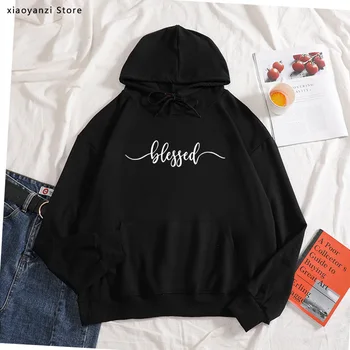Blessed Letters Print Women hoodies Cotton Casual Funny sweatshirts Gift 90s Lady Young Girl pullovers tops-905
Blessed Letters Print Women hoodies Cotton Casual Funny sweatshirts Gift 90s Lady Young Girl pullovers tops-905