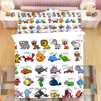 Cartoon Animals 3D Printed 3pcs Bedding Set Duvet Cover Bed Cover Set Bedspreads Home Textiles Bedclothes
Cartoon Animals 3D Printed 3pcs Bedding Set Duvet Cover Bed Cover Set Bedspreads Home Textiles Bedclothes