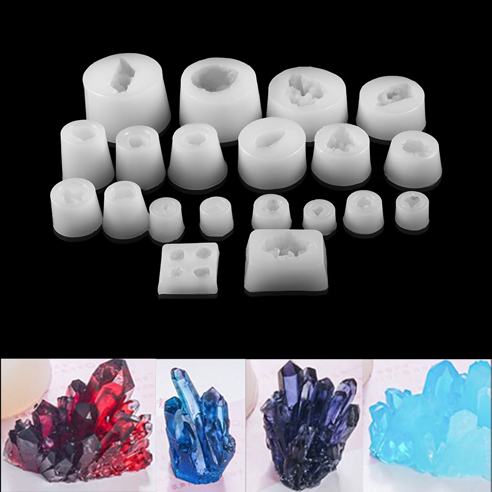 1pcs 20 Styles Special-shaped Stone Crystal Cluster Silicone Molds UV Epoxy Resin molds For DIY Jewelry Making Findings Supplies
1pcs 20 Styles Special-shaped Stone Crystal Cluster Silicone Molds UV Epoxy Resin molds For DIY Jewelry Making Findings Supplies