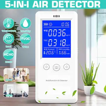Digital LCD Formaldehyde Detector Thermometer Hygrometer Air Quality Monitor Gas Analyzer HCHO/TVOC/PM2.5 Tester
Digital LCD Formaldehyde Detector Thermometer Hygrometer Air Quality Monitor Gas Analyzer HCHO/TVOC/PM2.5 Tester