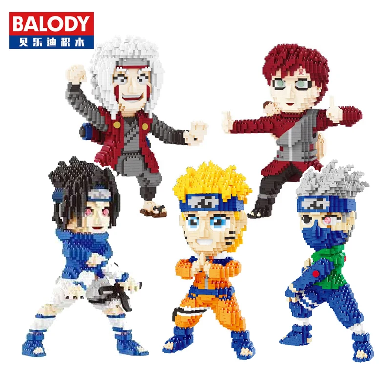 Balody Anime Ninja Kakashi Sasuke Jiraiya Gaara Building Blocks 3D Model DIY Mini Diamond Bricks Toy for Children Boys Gifts
Balody Anime Ninja Kakashi Sasuke Jiraiya Gaara Building Blocks 3D Model DIY Mini Diamond Bricks Toy for Children Boys Gifts
