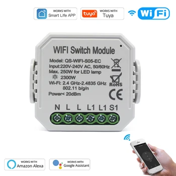 WIFI Intelligent Switch DIY Breaker Module APP Remote Control With Metering Electric Quantity Compatible With Amazon Alexa Tuya
WIFI Intelligent Switch DIY Breaker Module APP Remote Control With Metering Electric Quantity Compatible With Amazon Alexa Tuya