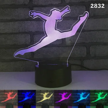 Acrylic 3D LED Night light Ballet Dancing luminaria lampara 7 Color Change Colorful USB Desk Lamp Creative Table lamp Gift
Acrylic 3D LED Night light Ballet Dancing luminaria lampara 7 Color Change Colorful USB Desk Lamp Creative Table lamp Gift
