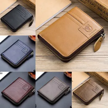 Men Retro Short Wallet Genuine Leather Multi-card Zipper Wallet Multi-function Folding Credit Card Holder Wallet Dropship New
Men Retro Short Wallet Genuine Leather Multi-card Zipper Wallet Multi-function Folding Credit Card Holder Wallet Dropship New