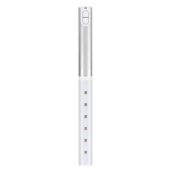 6 Lamp Bead Handheld Ultraviolet Disinfection Lamp Portable Lighting for Home and Car
6 Lamp Bead Handheld Ultraviolet Disinfection Lamp Portable Lighting for Home and Car