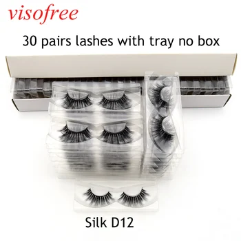 Visofree 30 Pairs/lot 100% Handmade Real Mink False Eyelash 3D Strip Mink Lashes Thick Fake Faux Eyelashes Makeup Tool Silk-D12 
Visofree 30 Pairs/lot 100% Handmade Real Mink False Eyelash 3D Strip Mink Lashes Thick Fake Faux Eyelashes Makeup Tool Silk-D12
